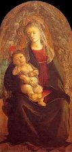Haga click para ver la imagen ampliada virgen con el nino en una gloria hacia 1469-1470.jpg